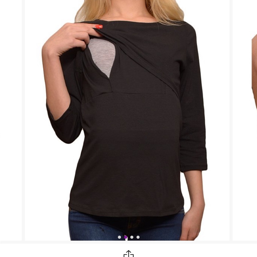 2 for $25 - NWT Nursing/Maternity Top Women 3/4 Sleeve